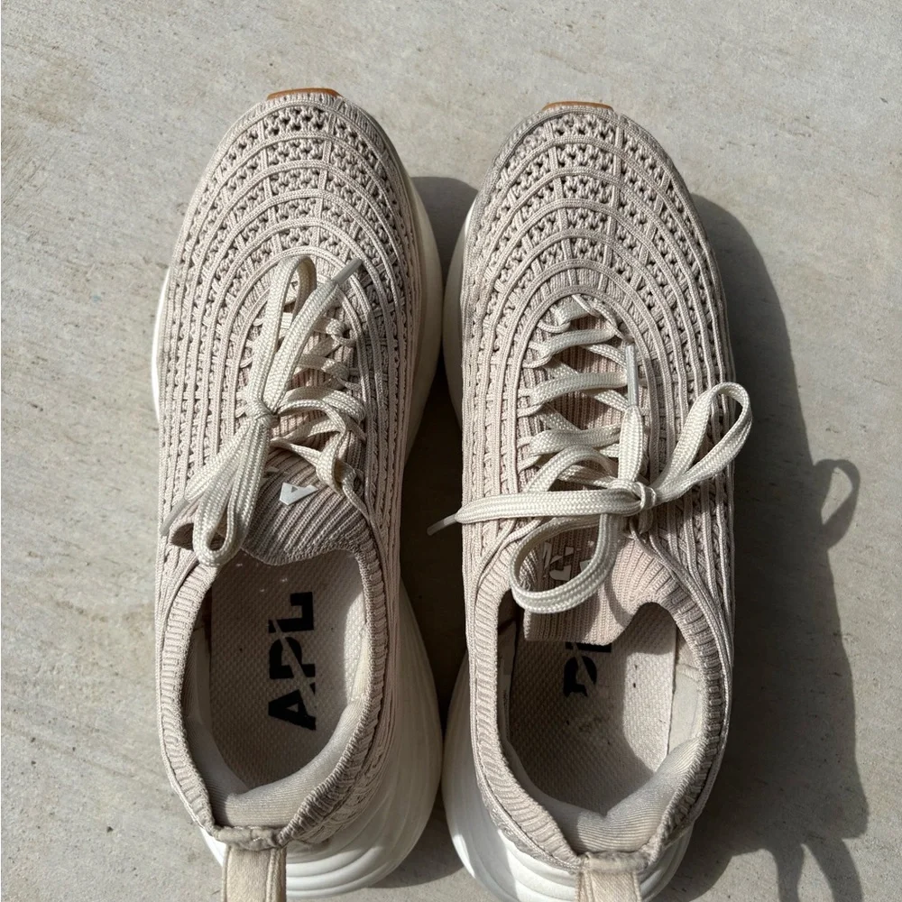 APL TechLoom Zipline Women's Sneakers in Taupe - Picture 4 of 7